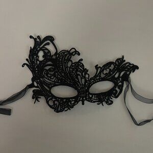 Black Venetian Masquerade Mask